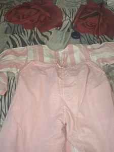 pink cotton suit