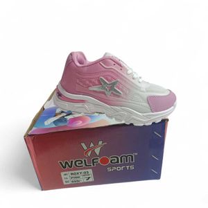 Pink &amp; White Sports Shoes