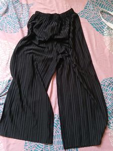 Pleated Wide-Leg Palazzo Pants combo of 3