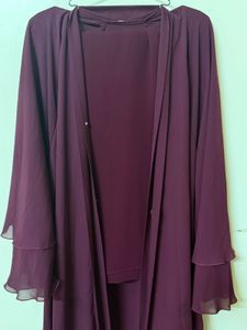Imported heavy layered triple Abaya Set