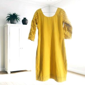 Yellow Embroidered Kurta Set