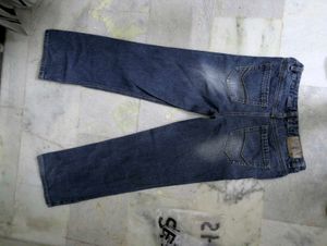 Classic Blue Wash Straight Leg Jeans