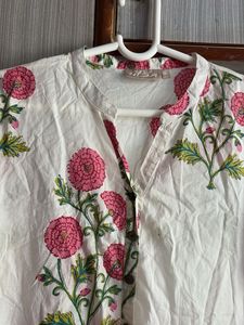 Floral Print Kurta
