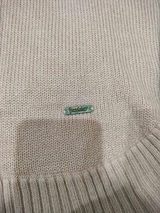 Pink Turtleneck Knit Sweater