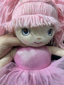 beautiful pink plush bellerina doll