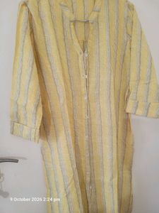 Yellow Striped Kurta