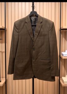 Men's Classic Brown Checked Blazer