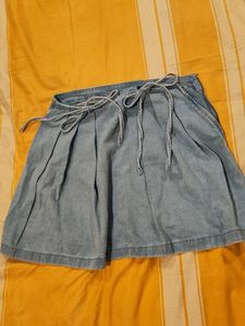 Light Wash Denim Skirt