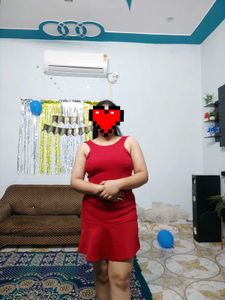 Red Skater Mini Dress