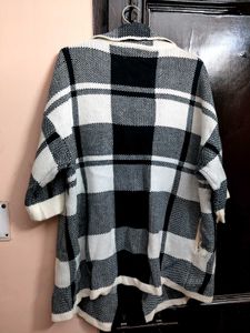 Checked Short Sleeve Blazer