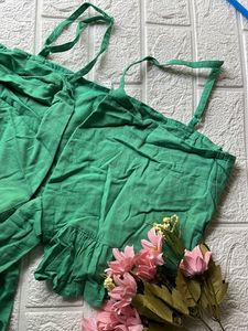 Ruffle knot top.