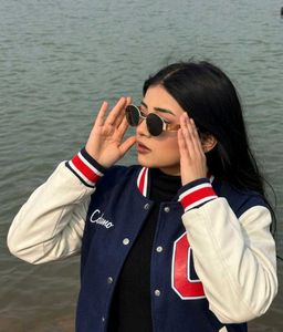 Stylish Varsity Bomber Jacket