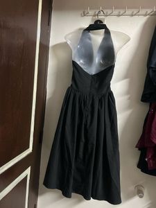 Classic Black Halter Neck Dress