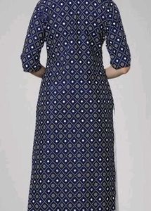 Elegant Blue Printed Kurta