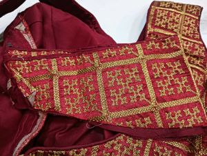 Embroidered Red Blouse