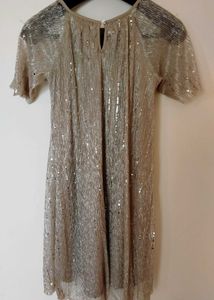 Sparkling Short Sleeve Mini Dress