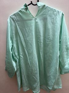 Mint Green Top with Smocking