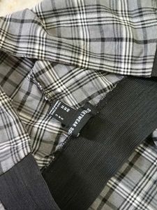Plaid Slim Fit Pants