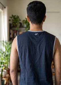 Men's Navy Blue "Champions" Sleeveless T-Shirt