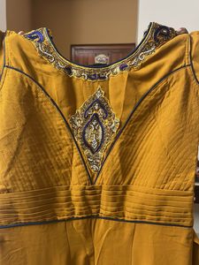 Beautiful Mustard Yellow Ethnic Gown