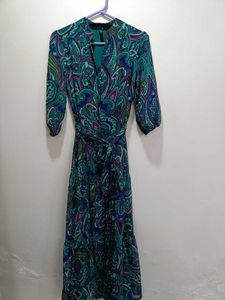 Tropical Vibrant Print Dress