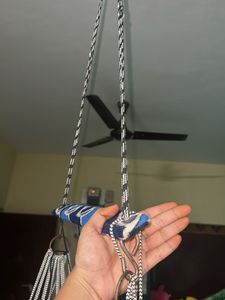 Blue Patterned Baby Swing Seat