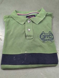Men's Green & Black Polo Shirt