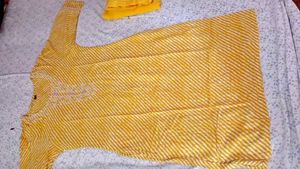 Vibrant Yellow Kurta Set with Dupatta