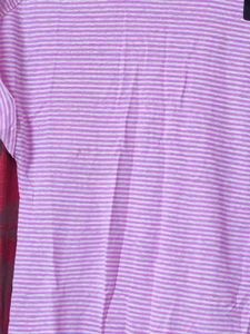 lavender Striped Casual Top