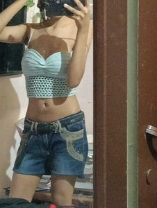 HANDMADE Crochet Halter Neck Crop Top Backless