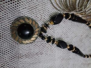 3 Combo Itam Black Chain , Earrings, Bengals