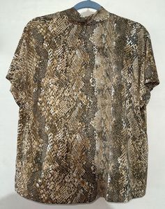 H&amp;M Stylish Snake Print Top (size XL)