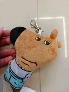Cute Dog Plush Keychain