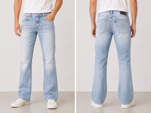 Light Wash Wide Leg Jeans