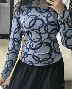 Patterned Knit Sweater