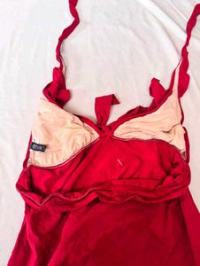 Red Halter Neck