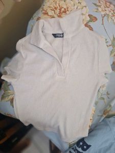 Striped White Basic Shirt