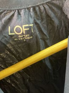 LOFT Navy Blue Sheer Blouse