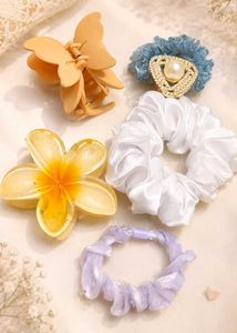 Cute Hair Clip & Scrunchie Set
