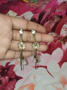 Gold Plated Pendant Chains and earrings