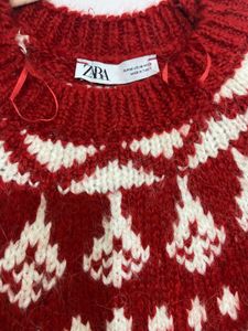 ZARA Unisex Festive Christmas Knit Pullover