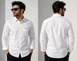 Classic White LYNX Button-Down Shirt