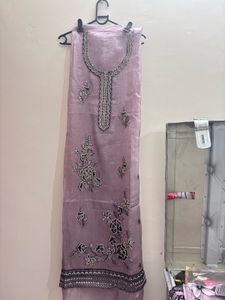 Elegant Purple Embroidered Kurta Set