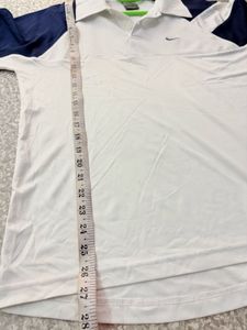Nike Men's White &amp; Navy Polo Shirt