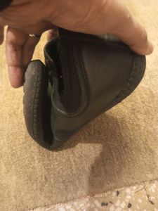 Men's Black Casual Leather Shoes Slip-on