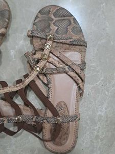 Snake Print Odyssey Gladiator Sandals