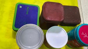 6 Tin Boxes