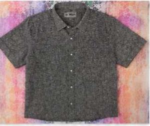 Men's Short Sleeve Textured Shirt