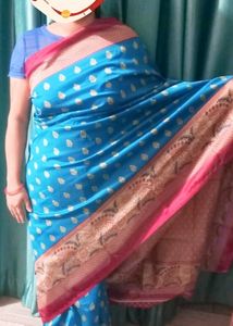 New Art Silk Saree With Running Blouse Piece