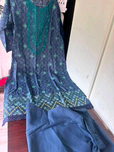 Pakistani stitched suit with embroidery